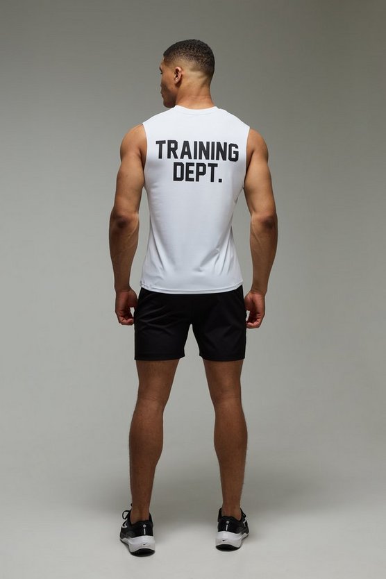 Black Man Active Performance Training Depth 5inch Short