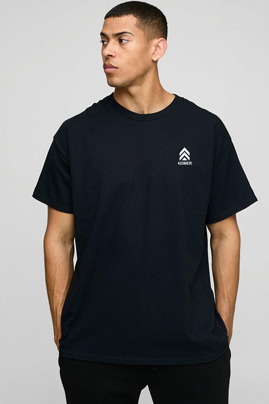 Black Oversized Mickey Mouse License Printed T-Shirt