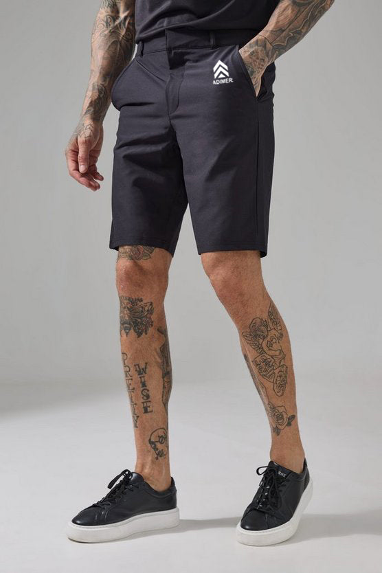Black Tall Man Active 10inch Golf Short