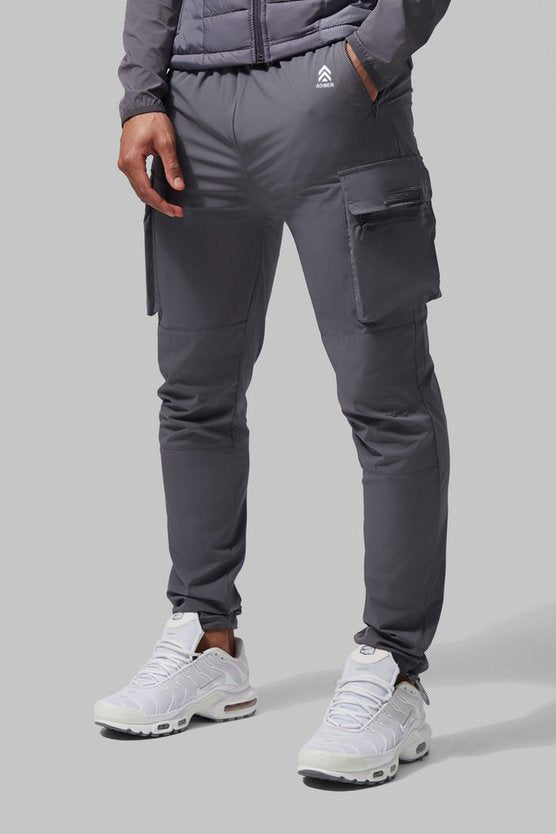 Charcoal Man Active Lightweight Tapered Cargo Jogger