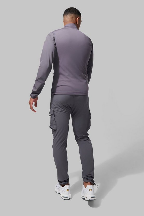 Charcoal Man Active Lightweight Tapered Cargo Jogger