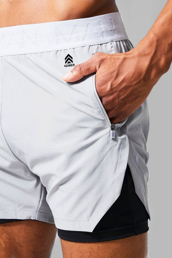 Grey Man Active Extreme Split 3inch 2-in-1 Regular Fit Short