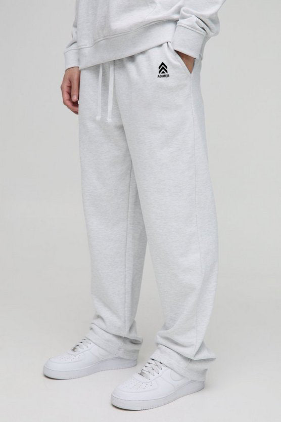 Grey Marl Relaxed Edizione Limitata Heavyweight Joggers