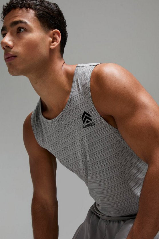 Light Grey Man Active Engineered Performance Regular Fit Vest