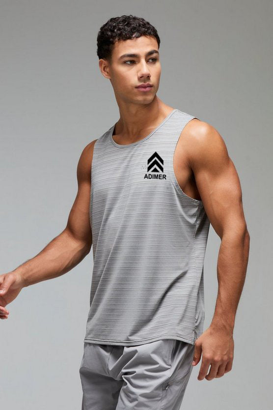 Light Grey Man Active Engineered Performance Regular Fit Vest